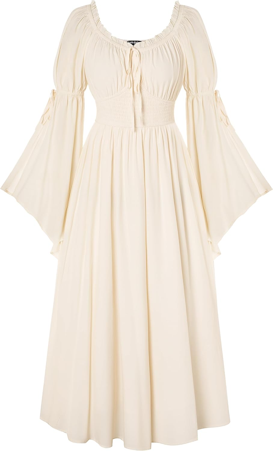Renaissance Dress for Women Medieval Peasant Dress Long Bell Sleeve Dresses