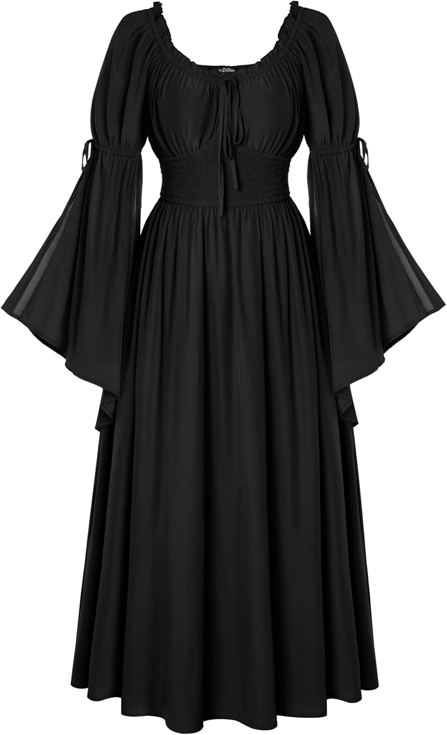 Renaissance Dress for Women Medieval Peasant Dress Long Bell Sleeve Dresses