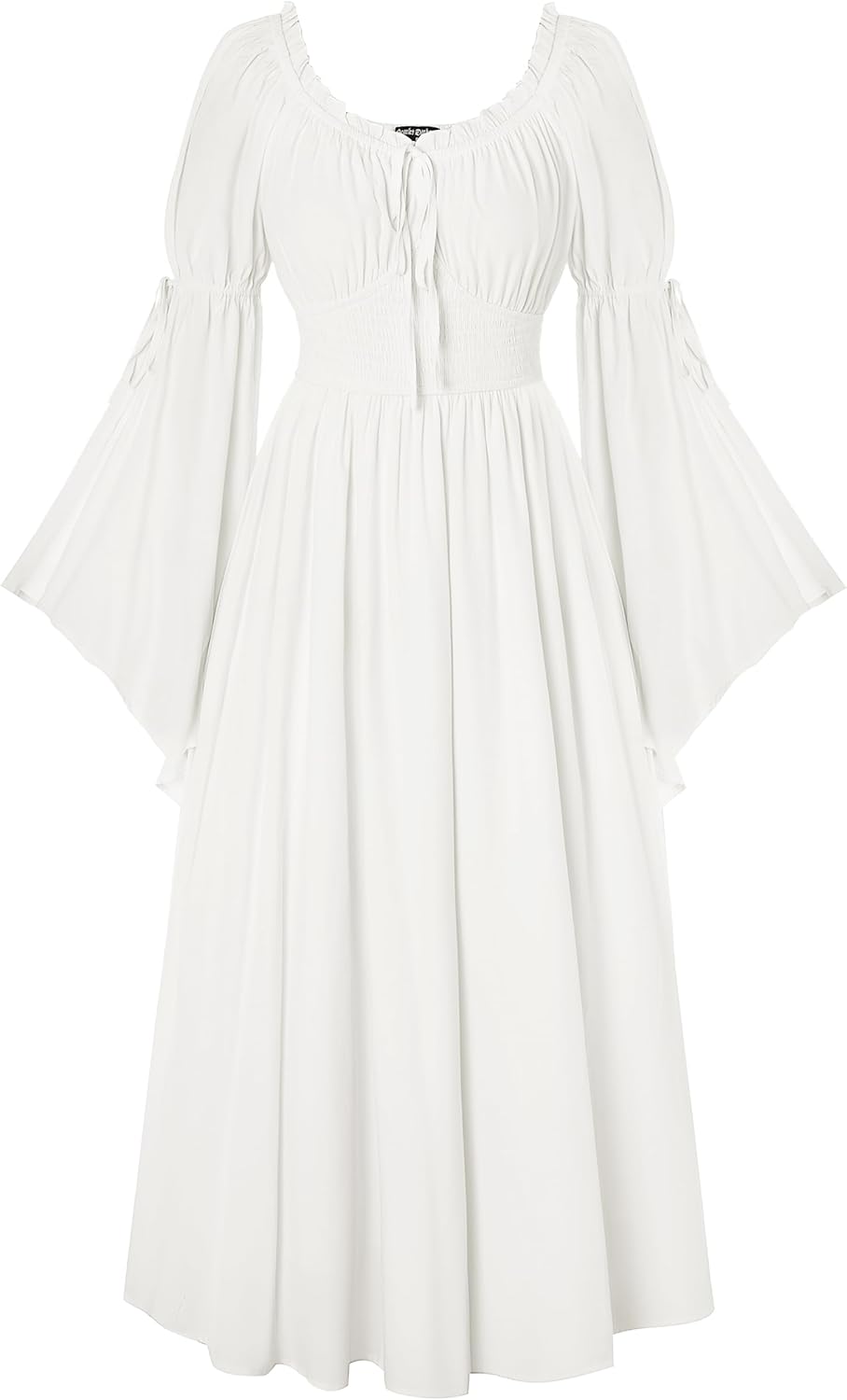Renaissance Dress for Women Medieval Peasant Dress Long Bell Sleeve Dresses
