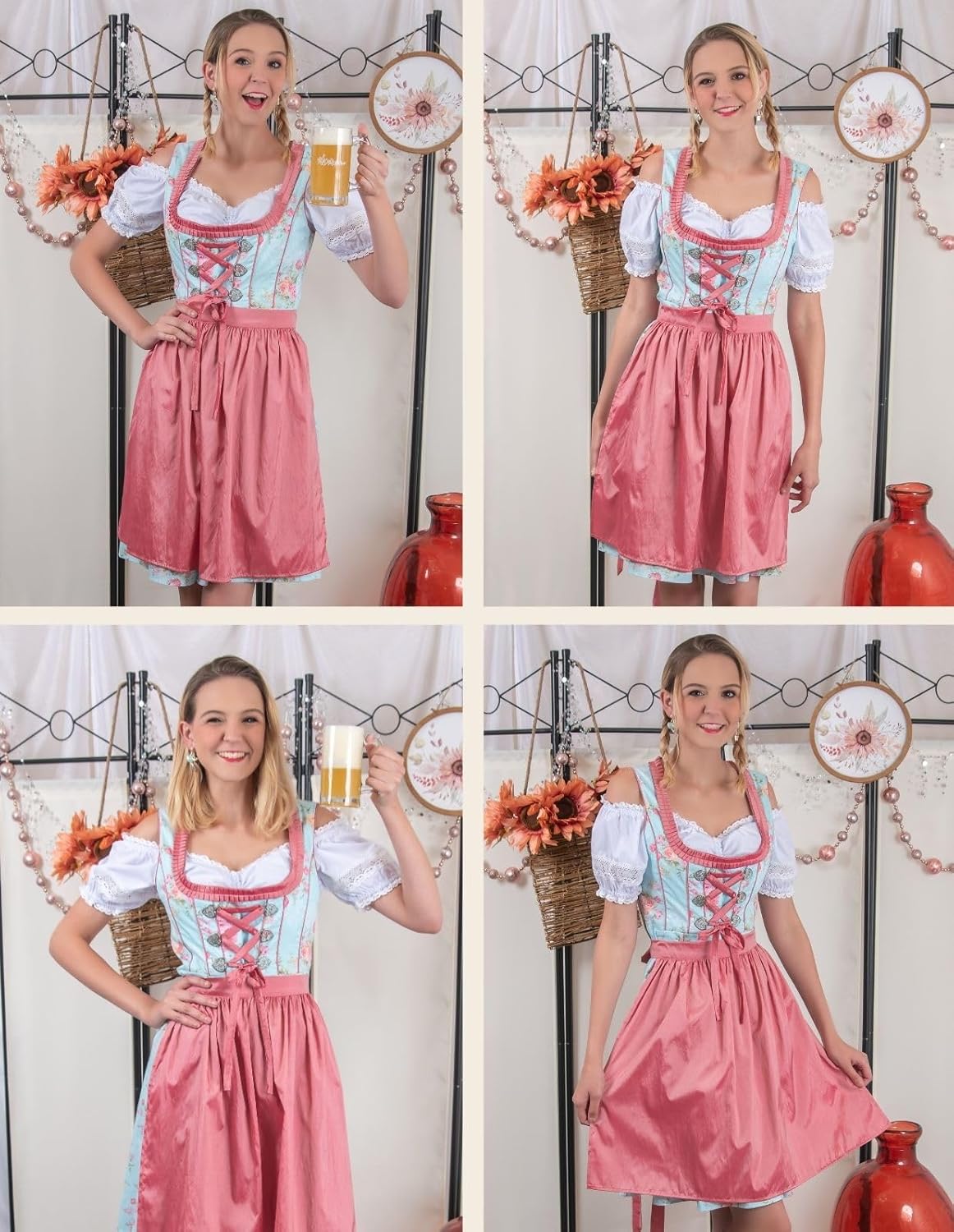 Oktoberfest Carnival Costumes for Women German Dirndl Cosplay Dress