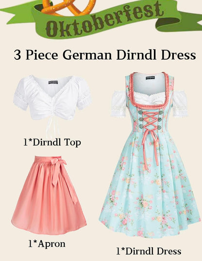 Oktoberfest Carnival Costumes for Women German Dirndl Cosplay Dress