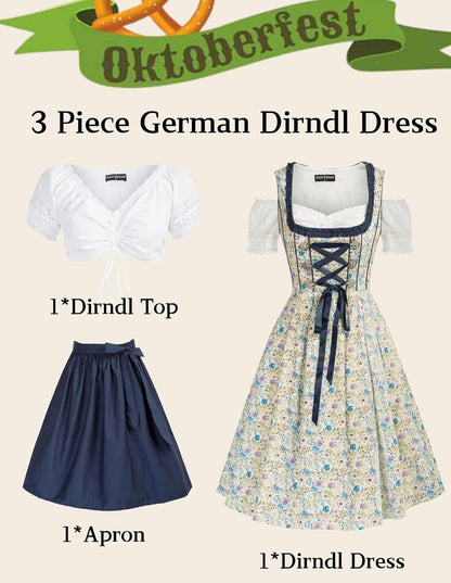 Oktoberfest Carnival Costumes for Women German Dirndl Cosplay Dress