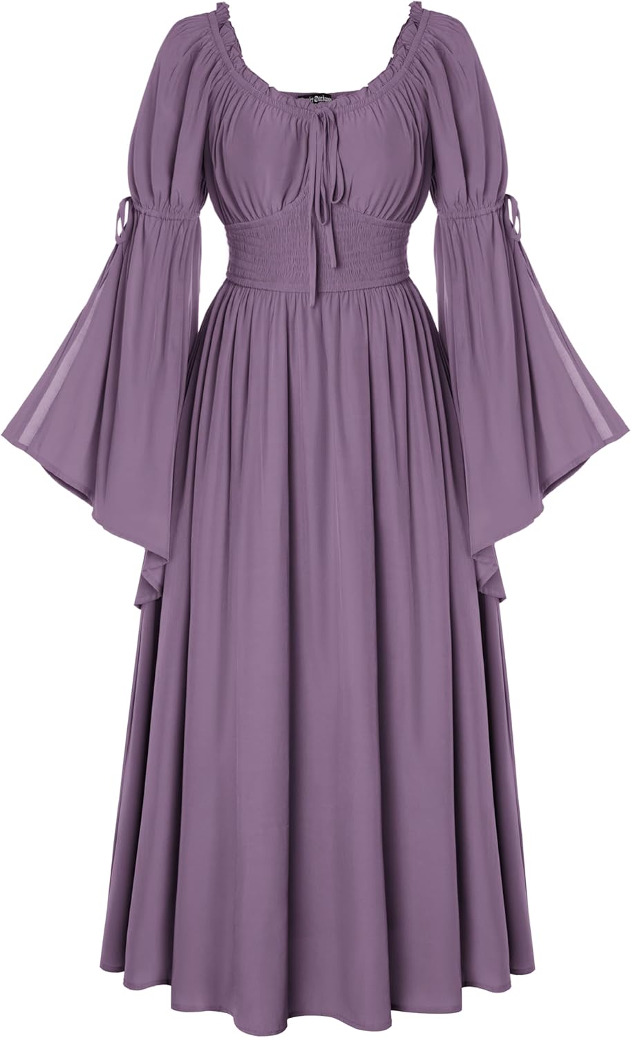 Renaissance Dress for Women Medieval Peasant Dress Long Bell Sleeve Dresses