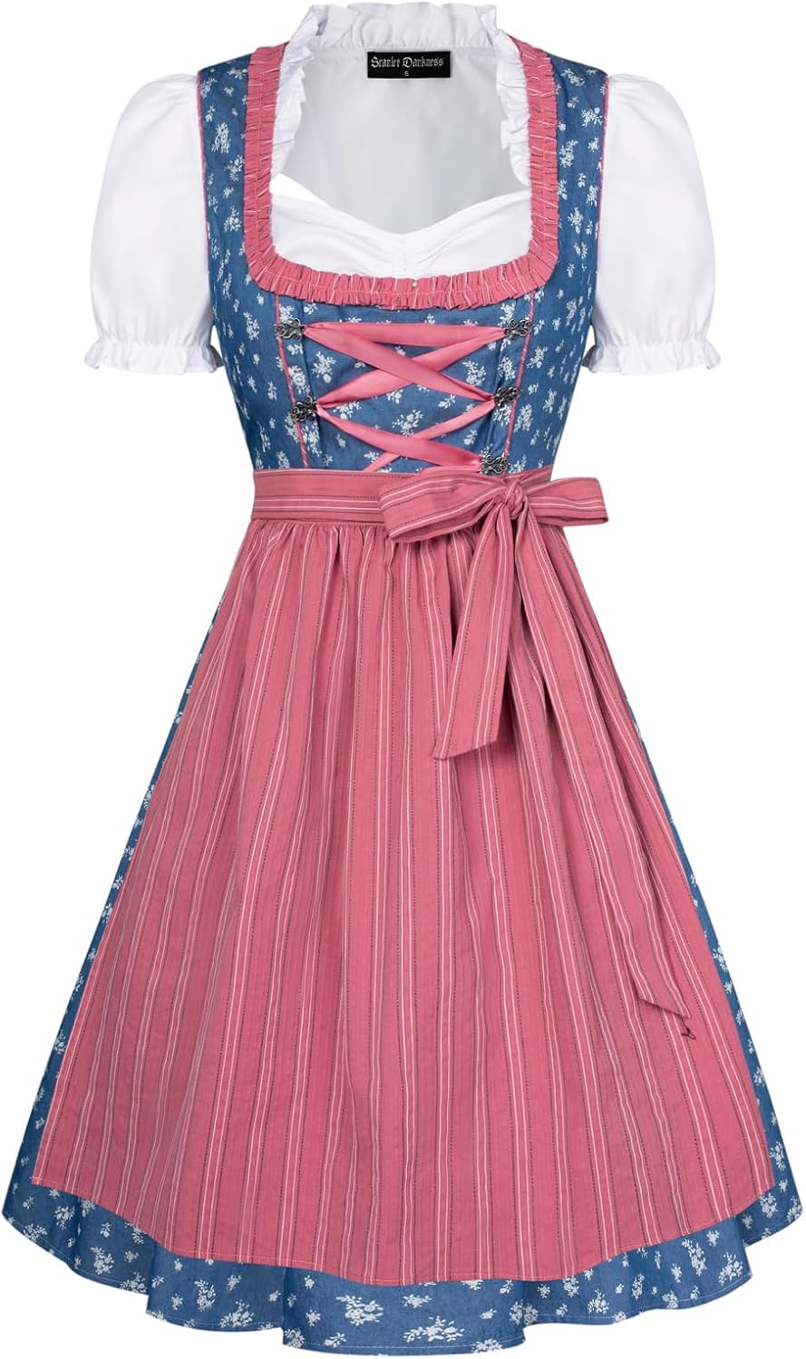 Oktoberfest Carnival Costumes for Women German Dirndl Cosplay Dress