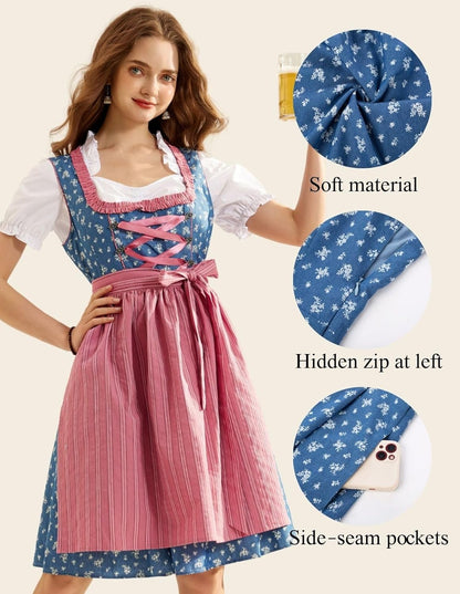 Oktoberfest Carnival Costumes for Women German Dirndl Cosplay Dress